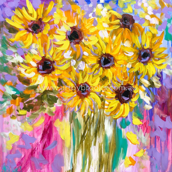 Summer Sunflower - Art Print Art