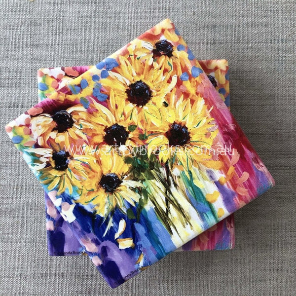 Sunflowers Coasters