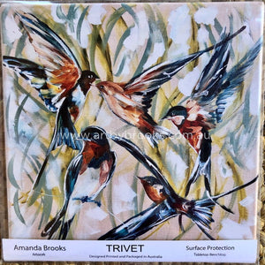 Swallow Family - Trivet Coasters
