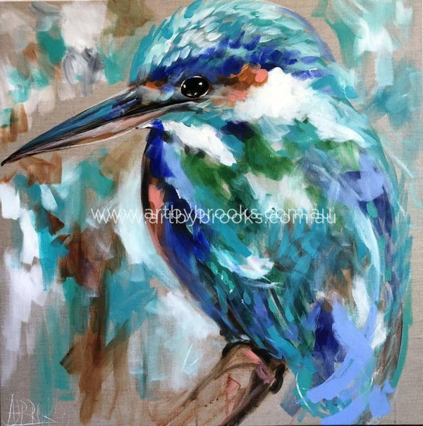 Vibrant Kingfisher -Art Print Art