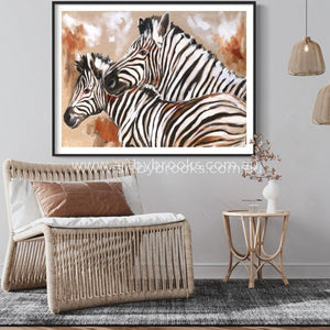 Wilderness Zebra - Art Print Art Prints