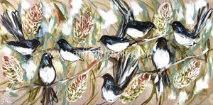 Willy Wagtail Blessings Art Print